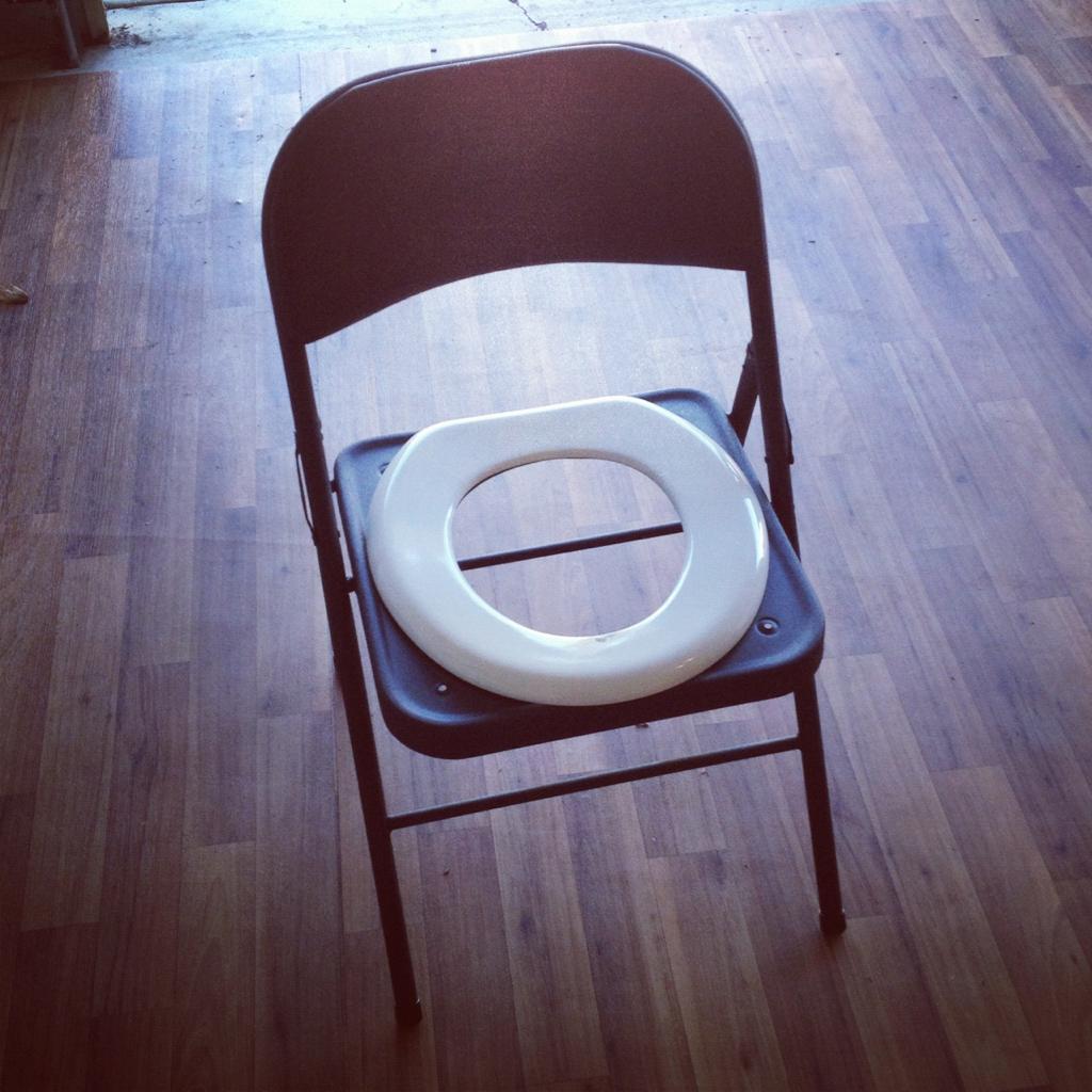 portable folding toilet seat for backpacking camping