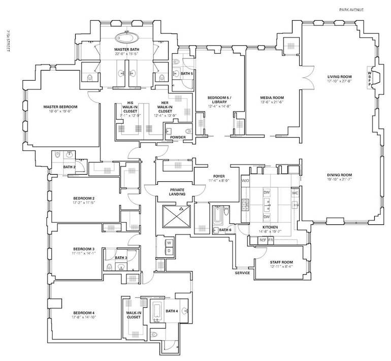 737 Park Avenue room to grow: a trio of exemplary 5brs at 737 park avenue 737 Park Avenue room to grow: a trio of exemplary 5brs at 737 park avenue