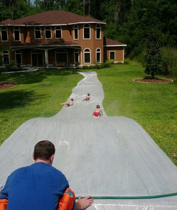 backyard slip and slide