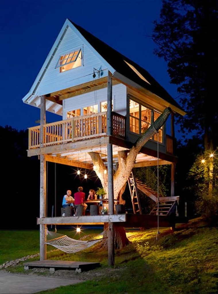 backyard tree house