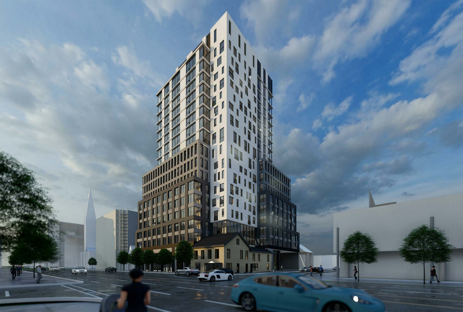 17storey condo with creatively designed podium slated for Bathurst and